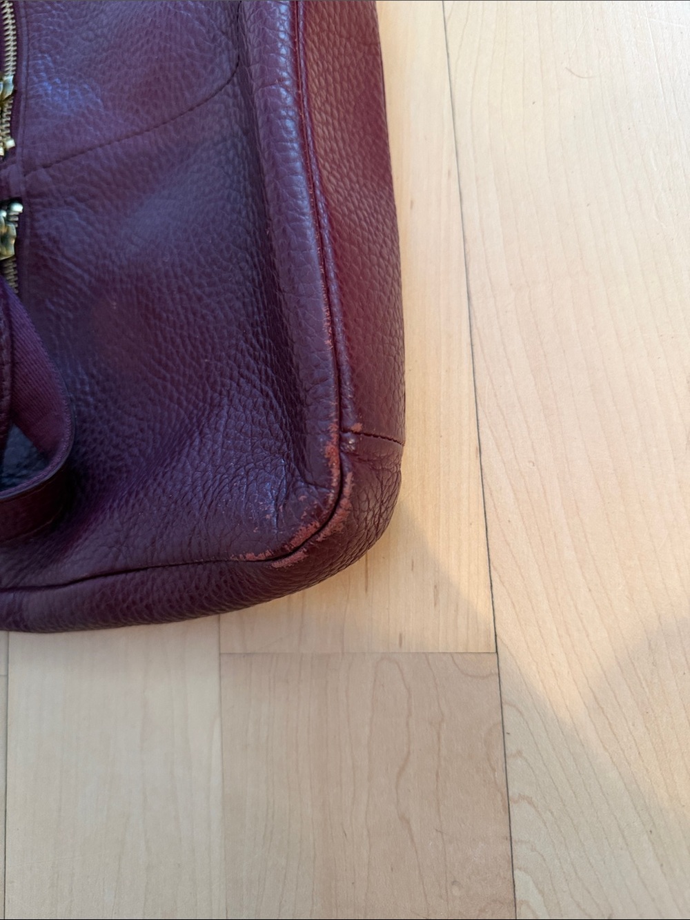 Fossil Women's Pebbled Leather Crossbody Bag in Deep Burgundy - Picture 6 of 8